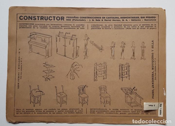 Coleccionismo recortables: Constructor. Seix Barral, Barcelona, N&ordm;4. - Foto 2