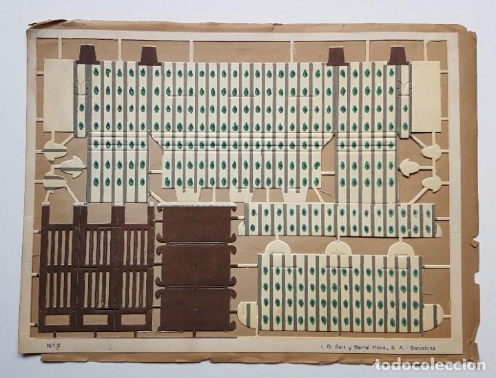 Coleccionismo recortables: Constructor. Seix Barral, Barcelona, N&ordm;2. Sof&aacute; y librer&iacute;a. - Foto 1