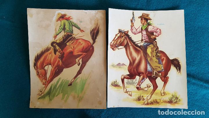 Coleccionismo recortables: LOTE 4 CALCOMANIAS CABALLOS Y AVES - RW - Foto 2