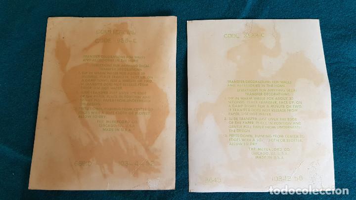 Coleccionismo recortables: LOTE 4 CALCOMANIAS CABALLOS Y AVES - RW - Foto 3
