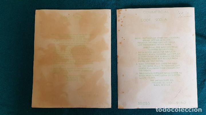 Coleccionismo recortables: LOTE 4 CALCOMANIAS CABALLOS Y AVES - RW - Foto 5