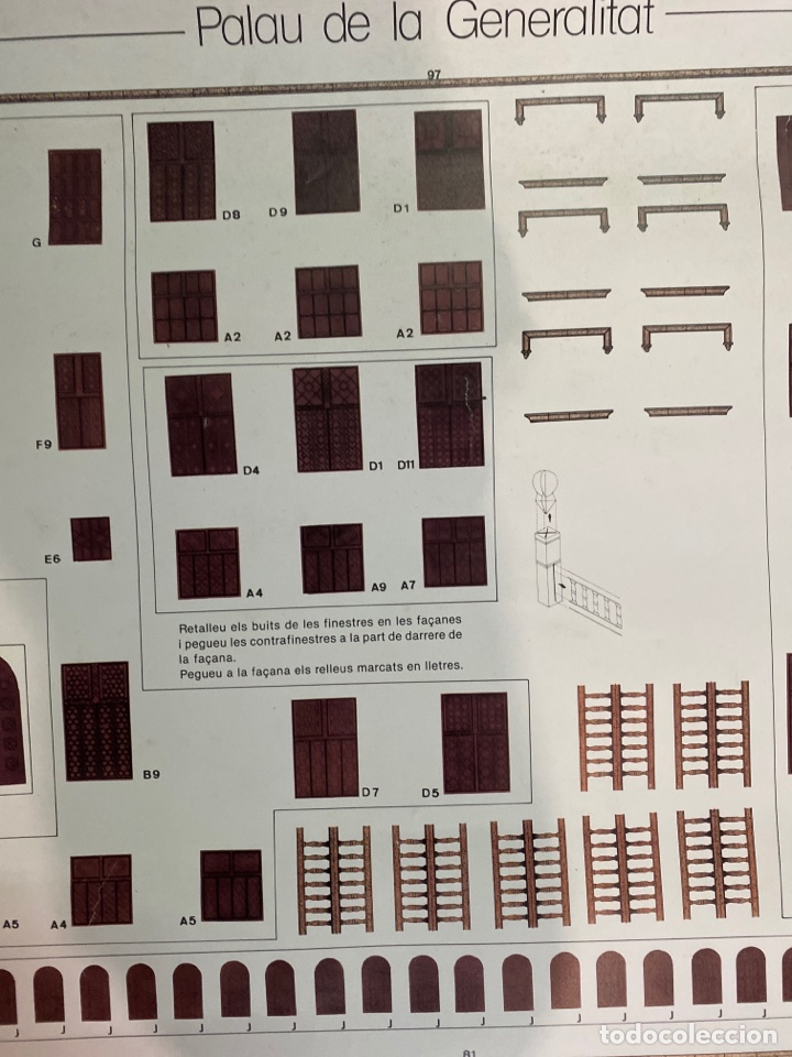 Coleccionismo recortables: Recortable PALAU DE LA GENERALITAT - Foto 3