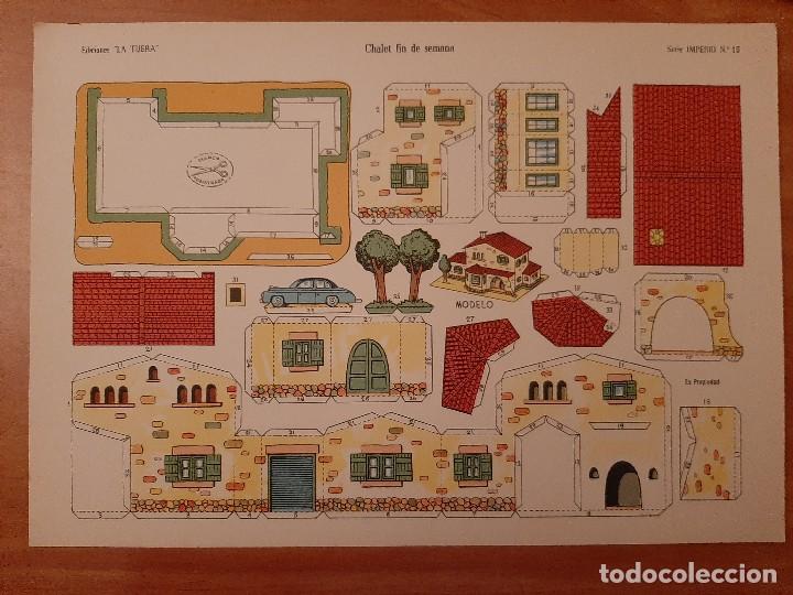 Coleccionismo Recortables: RECORTABLE LA TIJERA : CHALET FIN DE SEMANA - SERIE IMPERIO N&ordm; 15