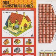 Coleccionismo Recortables: MIS CONSTRUCCIONES – RECORTABLES – Nº2 CHALET - EDITORIAL ROMA, 1979