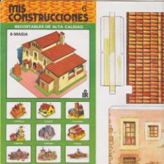Coleccionismo Recortables: MIS CONSTRUCCIONES – RECORTABLES – Nº6 MASIA - EDITORIAL ROMA, 1979. Lote 286322253