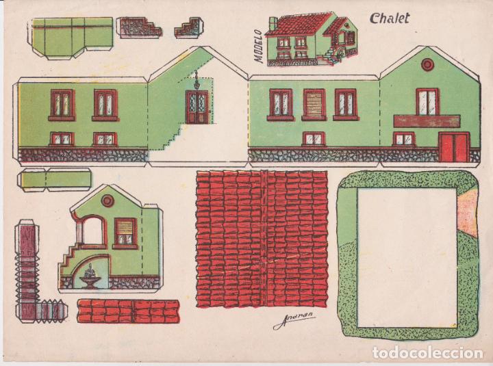 Coleccionismo recortables: HOJA RECORTABLE ANARAN &ndash; MODELO CHALET - Foto 1