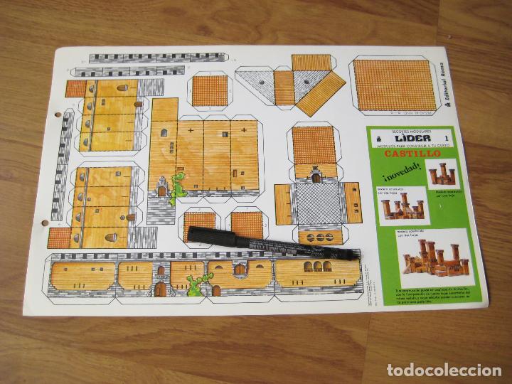 Coleccionismo recortables: LOTE DE 5 RECORTABLES MODULARES LIDER. EDITORIAL ROMA. CASTILLO, REFUGIO, EDIFICIO CL&Aacute;SICO Y MODERNO - Foto 2