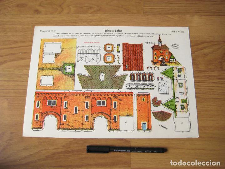 Coleccionismo recortables: RECORTABLE DE LA EDIFICIO BELGA - EDICIONES LA TIJERA - SERIE 10 N&ordm; 255 - Foto 1