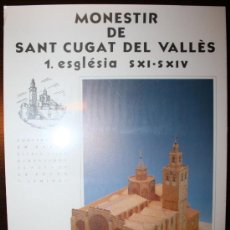 Coleccionismo Recortables: RECORTABLE MONESTIR DE SANT CUGAT - ESGLÉSIA SXI - SXIV. Lote 298946858