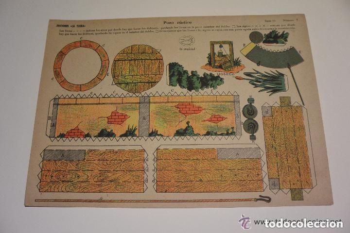 Coleccionismo recortables: RECORTABLE POZO R&Uacute;STICO EDICIONES LA TIJERA - Foto 1