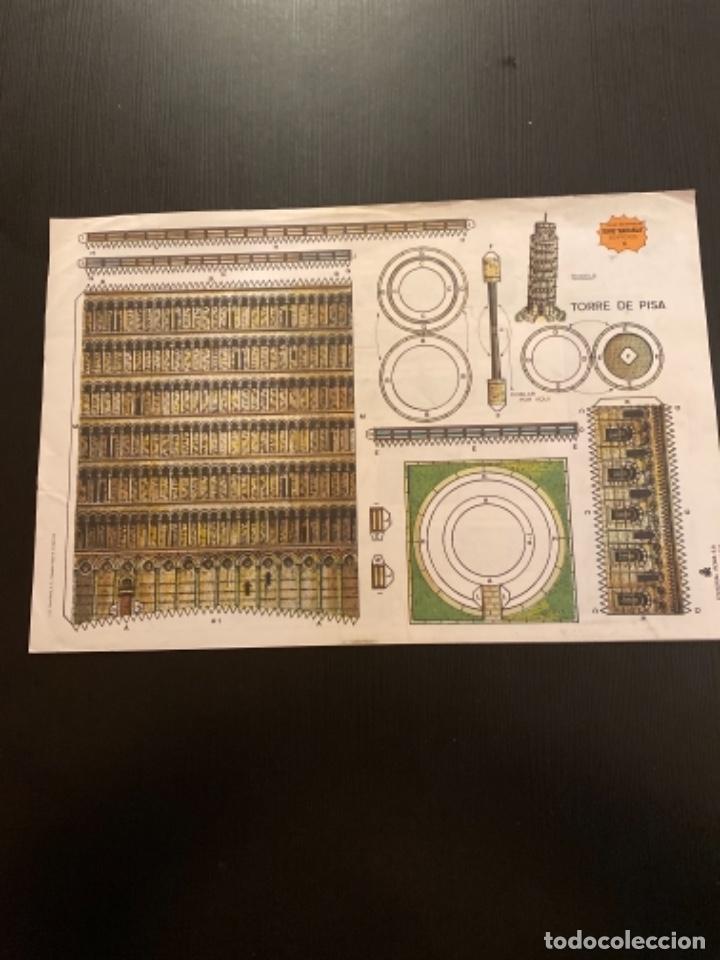 Coleccionismo recortables: Recortable Roma 39 cm x 26 cm serie naranja edificios 8 Torre de Pisa - Foto 1