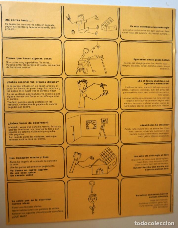 Coleccionismo recortables: GRAN MAQUETA RECORTABLE/MONTABLE DE CASERIO VASCO - Foto 4