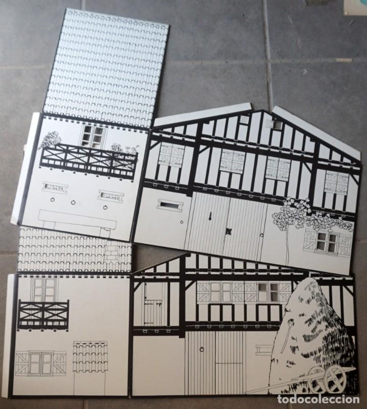 Coleccionismo recortables: GRAN MAQUETA RECORTABLE/MONTABLE DE CASERIO VASCO - Foto 5