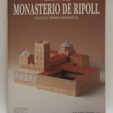 Coleccionismo Recortables: RECORTABLE MONASTERIO DE RIPOLL. COLECCION GRANDES MONUMENTOS. EDICIONES MERINO. 1990.. Lote 350588429