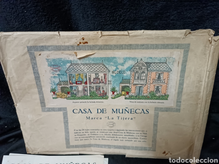 Coleccionismo recortables: Antiguo recortable casa de mu&ntilde;ecas La tijera - Foto 2