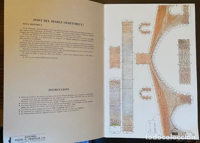 Coleccionismo recortables: MARTORELL - PONT DEL DIABLE - MONUMENTS RETALLABLES SALVATELLA 1990 - Foto 2