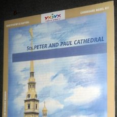 Coleccionismo Recortables: MAQUETA RECORTABLE DE LA CATEDRAL DE SAN PETER AND PAUL ( SAN PETERSBURGO - RUSIA ). Lote 363308080