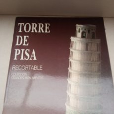 Coleccionismo Recortables: RECORTABLE DE LA TORRE DE PISA DE EDICIONES MERINO. Lote 371114426