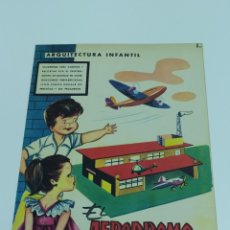 Coleccionismo Recortables: ARQUITECTURA INFANTIL Nº 3 - EL AERÓDROMO - ED LA TIJERA 1962 - SABATÉS