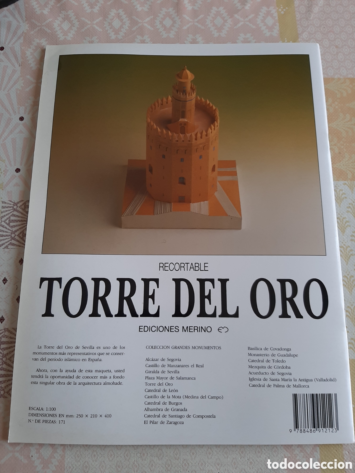 Coleccionismo recortables: Recortable Torre del Oro de Sevilla - Foto 3