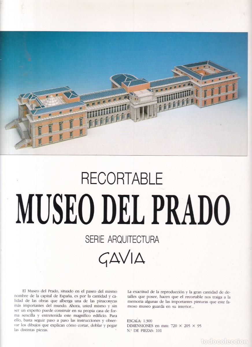 Coleccionismo recortables: RECORTABLE - MUSEO DEL PRADO - GAVIA EDITORIAL 1988 - Foto 2