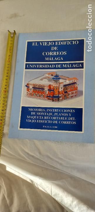 Coleccionismo recortables: RECORTABLE PARA MONTAR EL VIEJO EDIFICIO DE CORREOS. MALAGA. MAQUETA. CONSTRUCCI&Oacute;N - Foto 4