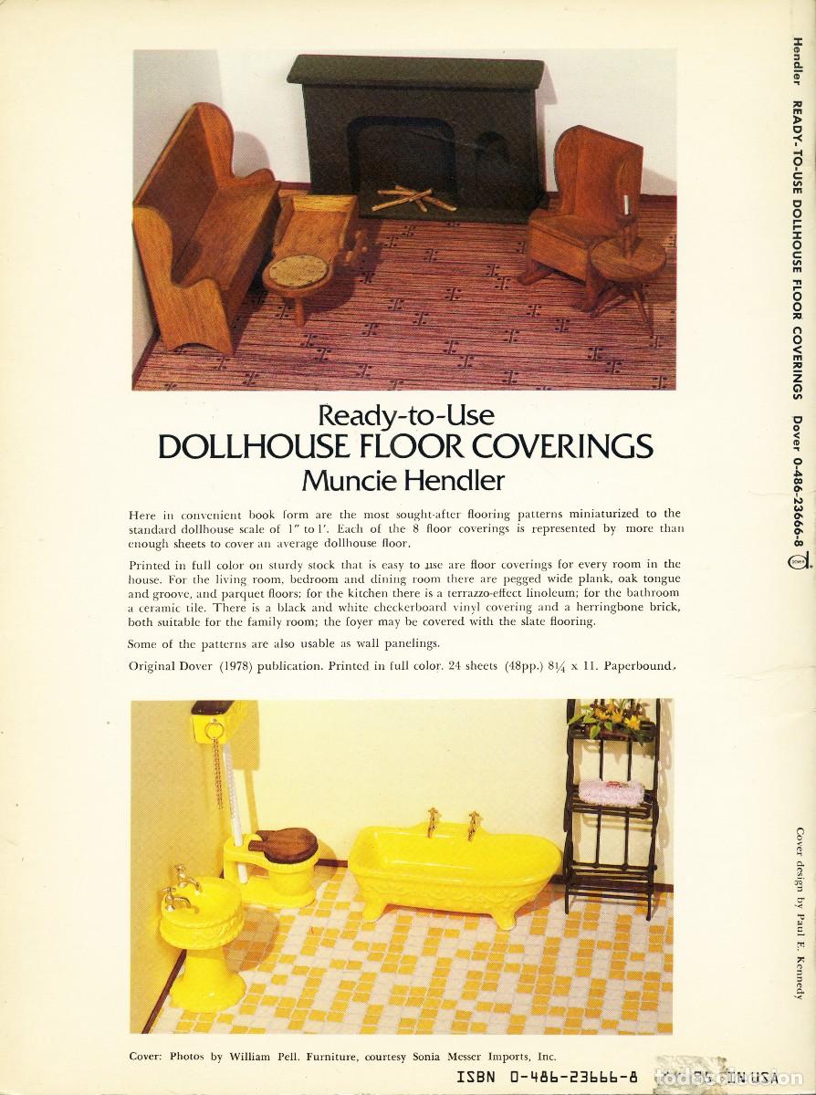Coleccionismo recortables: LIBRO RECORTABLE COMPLEMENTOS CASA DE MU&Ntilde;ECAS - BALDOSAS, SUELOS, PARQUETS... - DOVER 1978 - Foto 2