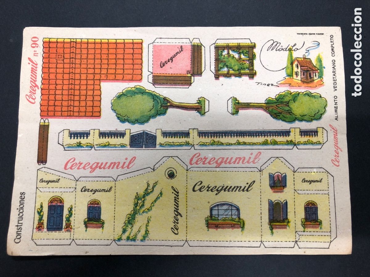 Coleccionismo recortables: RECORTABLE CONSTRUCIONES CEREGUMIL N&ordm; 90 CASA - Foto 1