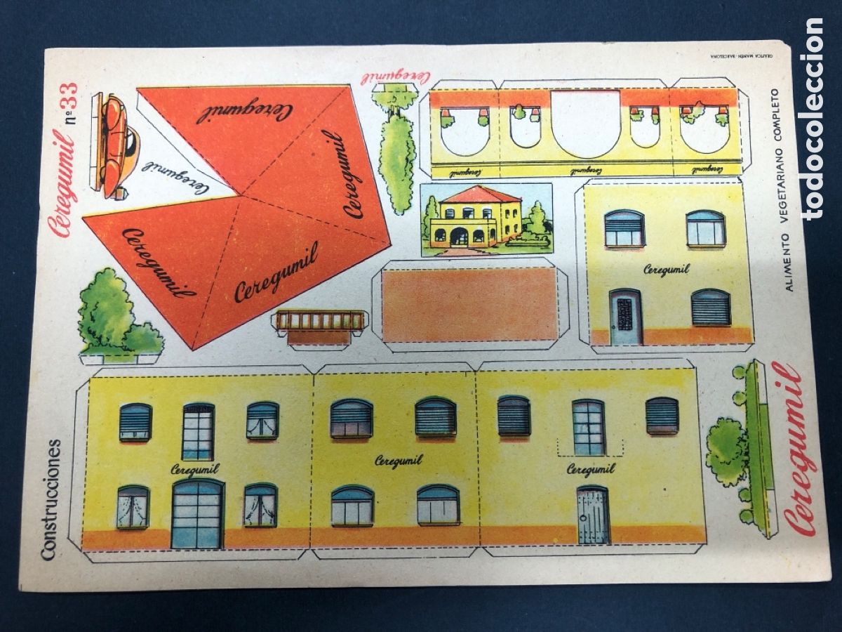 Coleccionismo recortables: RECORTABLE CONSTRUCIONES CEREGUMIL N&ordm; 33 CASA - Foto 1