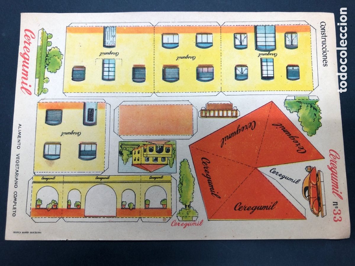 Coleccionismo recortables: RECORTABLE CONSTRUCIONES CEREGUMIL N&ordm; 33 CASA - Foto 1