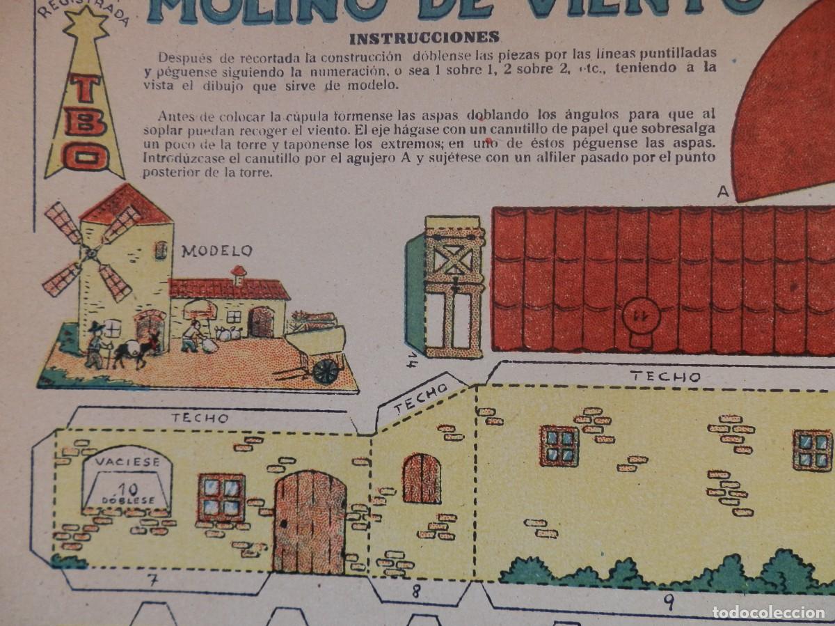 Coleccionismo recortables: RECORTABLE TBO. MOLINO DE VIENTO. - Foto 3