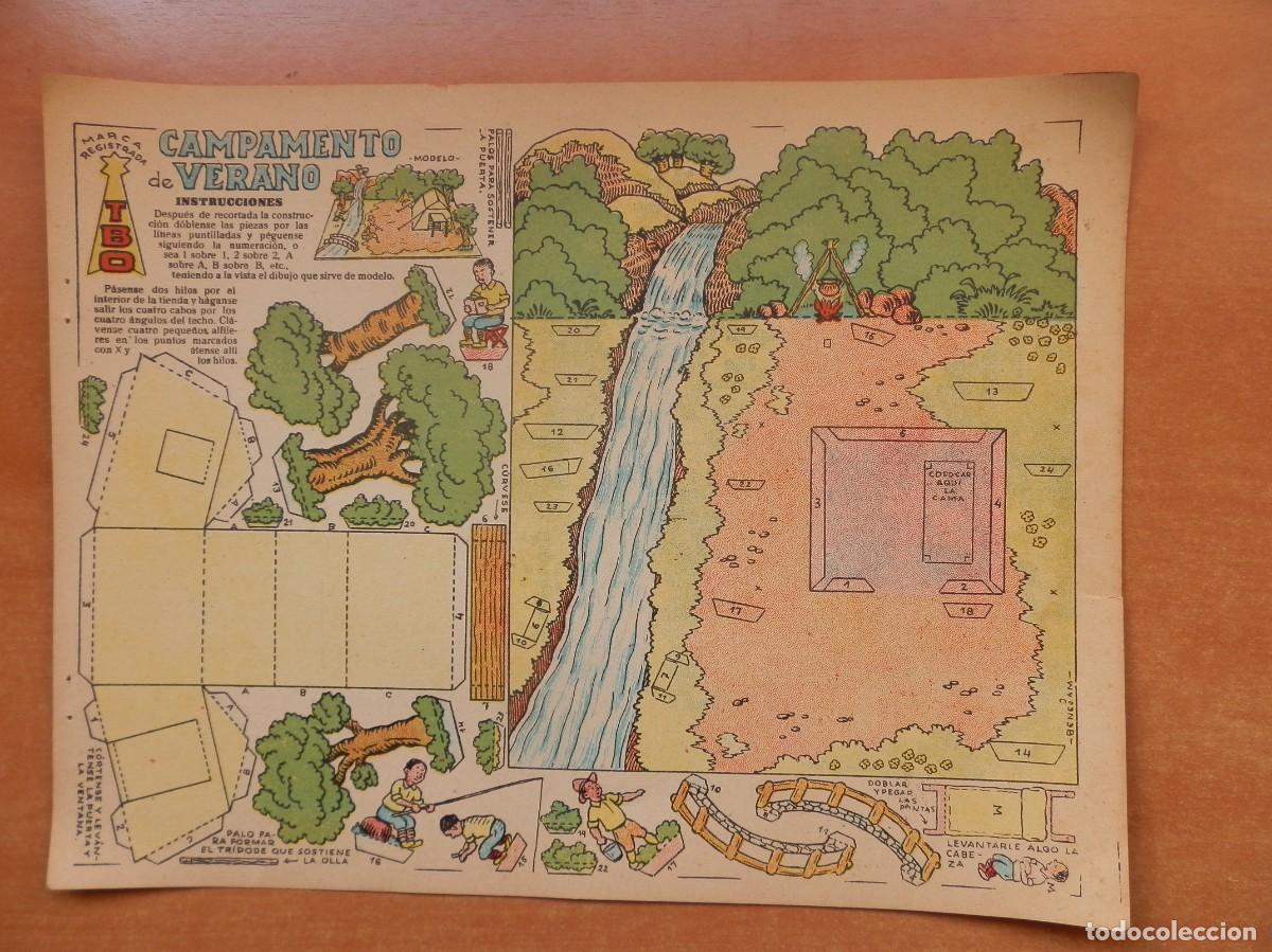 Coleccionismo recortables: RECORTABLE TBO. CAMPAMENTO DE VERANO. - Foto 1