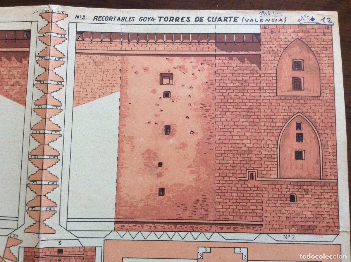 Coleccionismo recortables: RECORTABLE GOYA N&Uacute;MERO 3 TORRES DE CUARTE VALENCIA - Foto 3