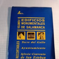 Coleccionismo Recortables: RECORTABLE EDIFICIOS MONUMENTALES DE SALAMANCA 1 - TORRE DEL GALLO / AYUNTAMIENTO / SAN ESTEBAN