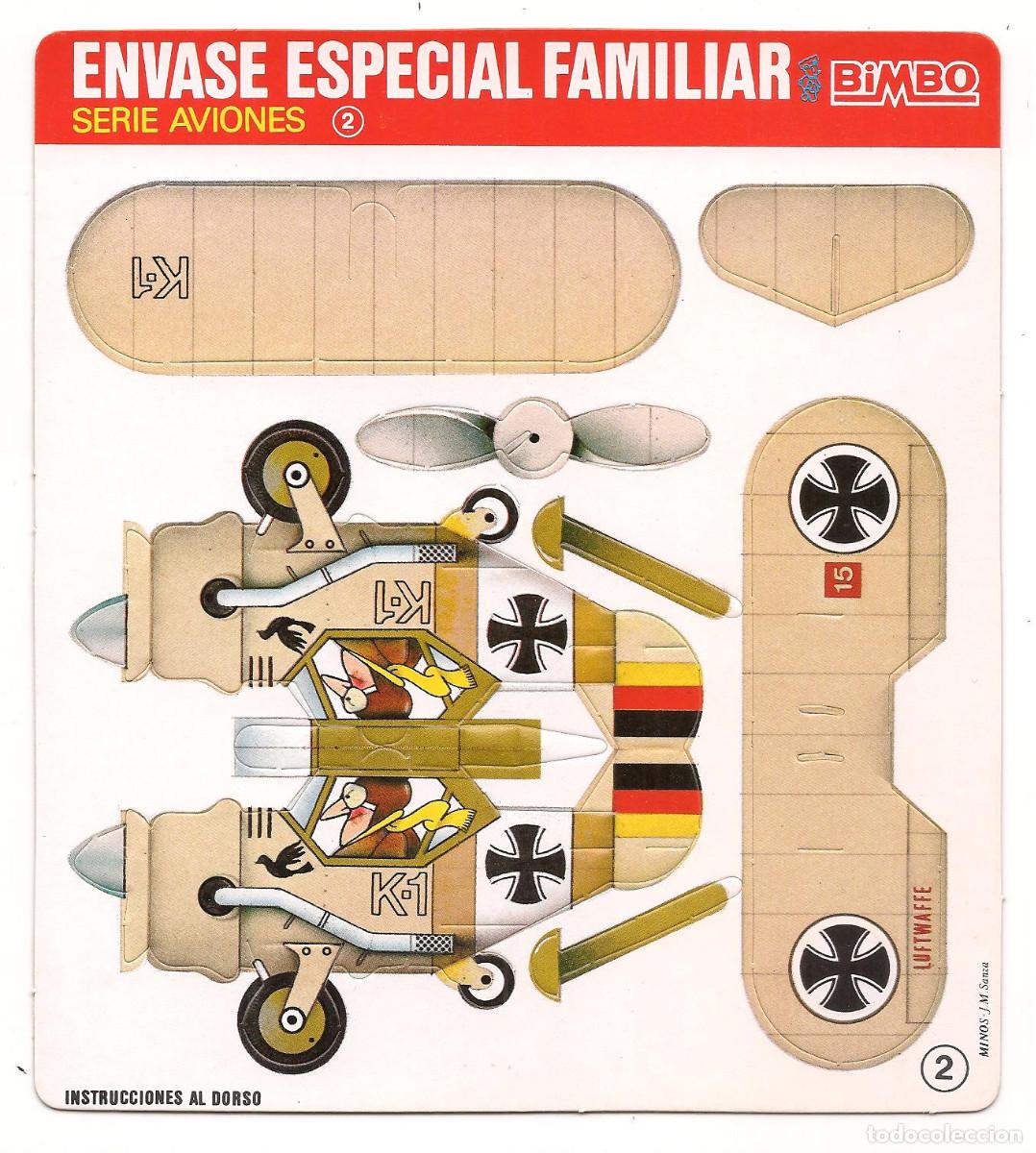 Coleccionismo recortables: Tres Recortables Bimbo. Aviones - Foto 3