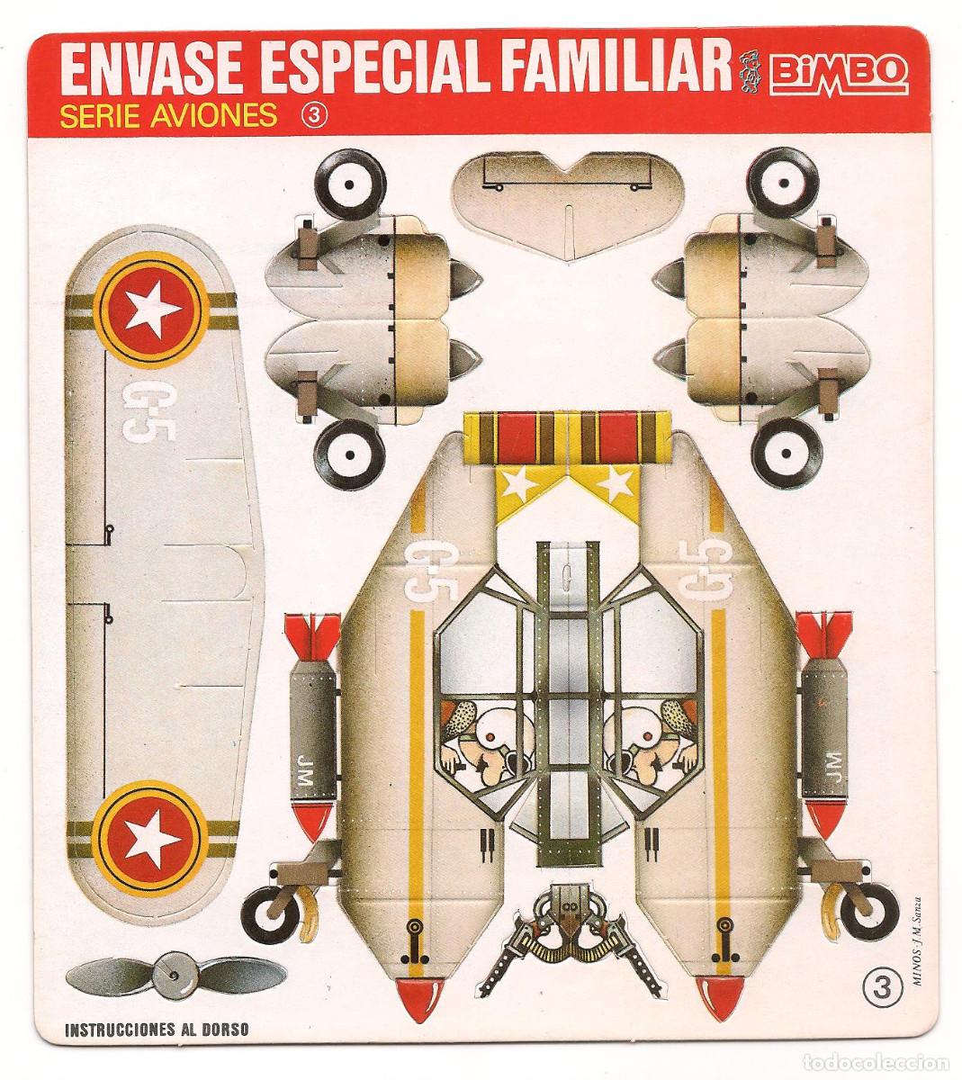 Coleccionismo recortables: Tres Recortables Bimbo. Aviones - Foto 4