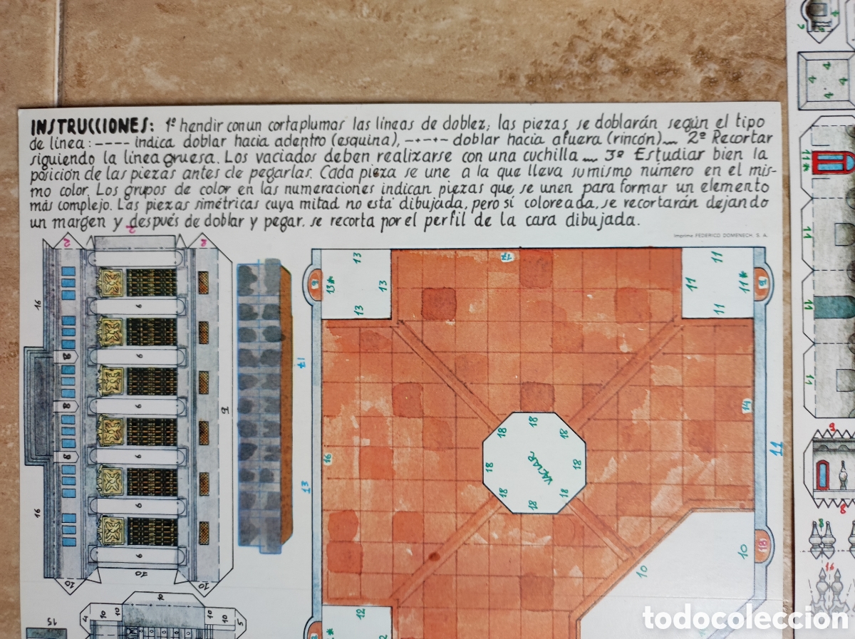 Coleccionismo recortables: Recortable edificio Glorieta de la Caja de Ahorros de Valencia - Foto 3