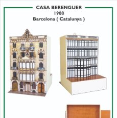 Collezionismo Figurine da Ritagliare: MAQUETA RECORTABLE DE LA CASA BERENGUER ( BASSEGODA - BARCELONA )