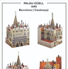 Collezionismo Figurine da Ritagliare: MAQUETA RECORTABLE DEL PALAU GUELL ( GAUDÍ - BARCELONA )