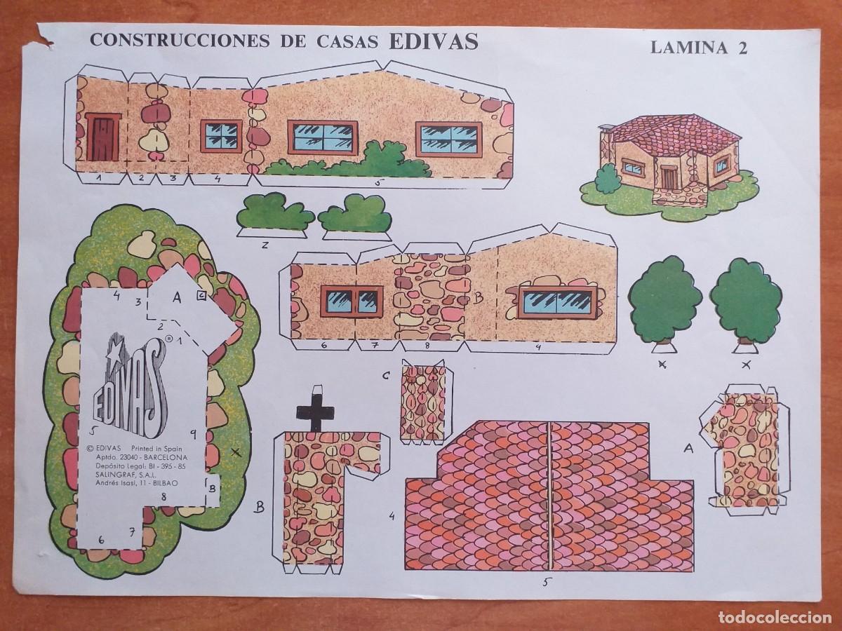Coleccionismo recortables: CONSTRUCCIONES DE CASAS EDIVAS - N&ordm; 2 - Foto 1