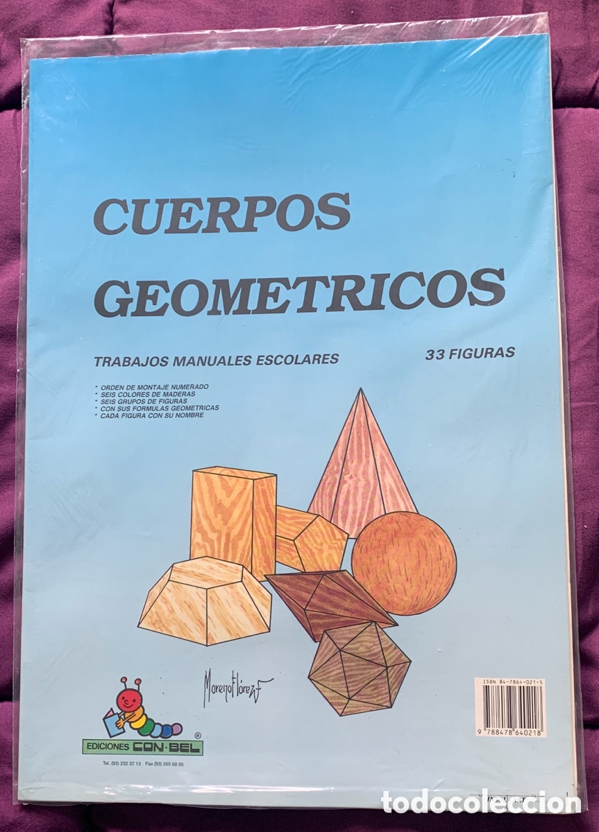 Coleccionismo recortables: L&aacute;minas recortables de cuerpos geometricos. - Foto 1
