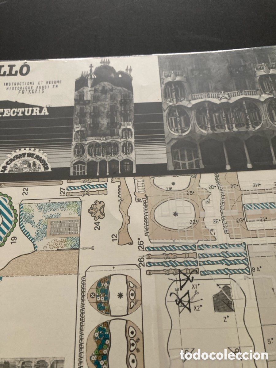 Coleccionismo recortables: Recortable casa Batllo Gaudi Barcelona - Foto 2