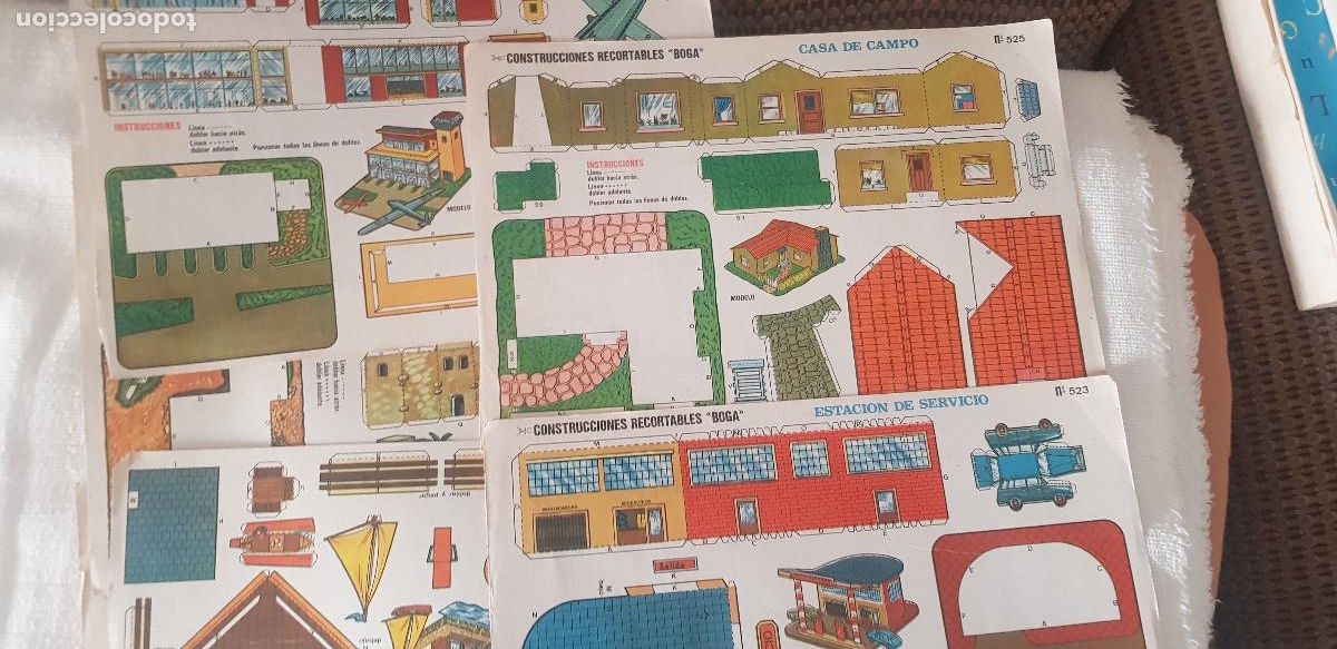 Coleccionismo recortables: 6 CONSTRUCCIONES RECORTABLES (BOGA) - Foto 1