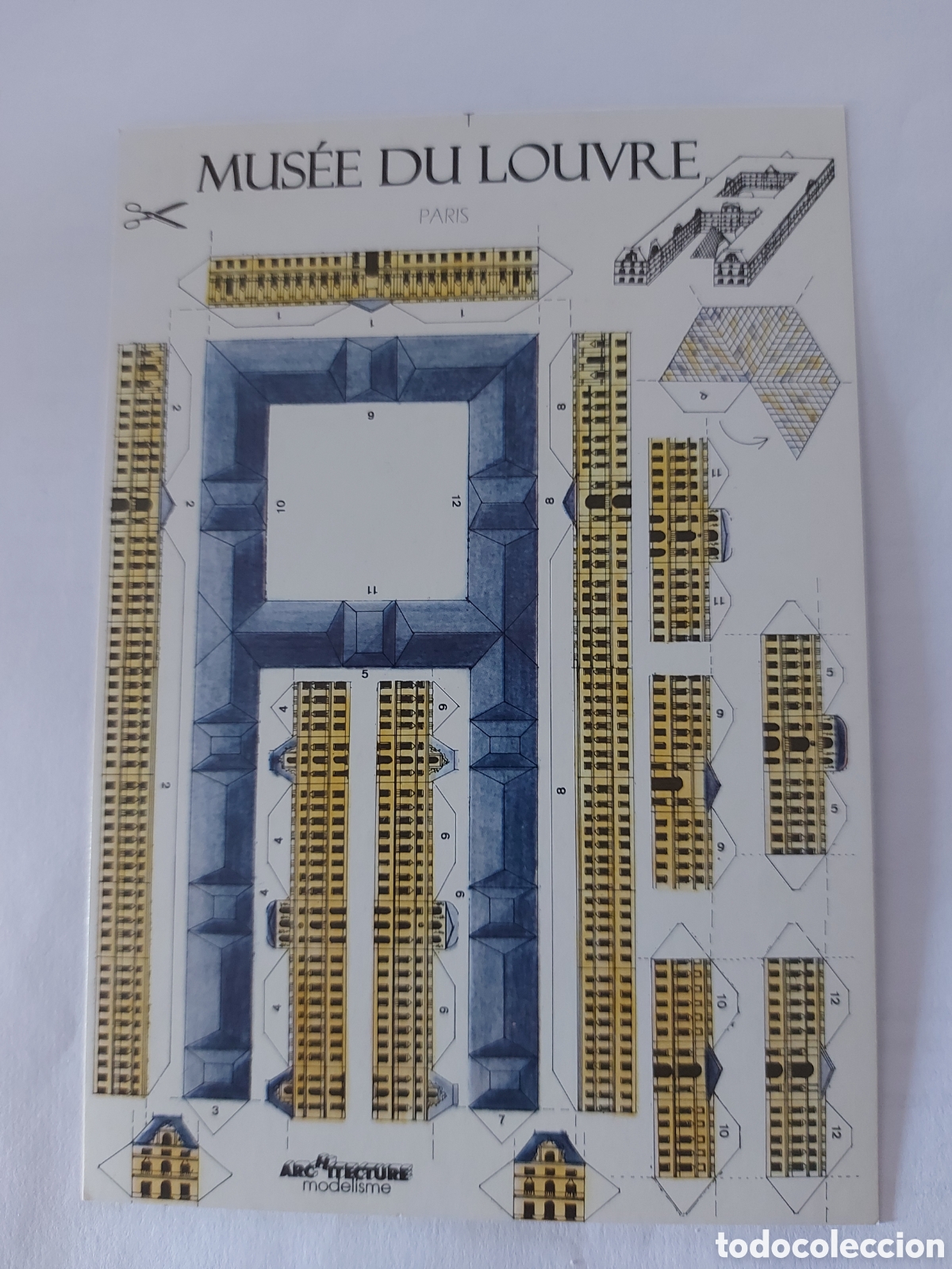 Coleccionismo recortables: POSTAL RECORTABLE MUSEE DU LOUVRE - Foto 1