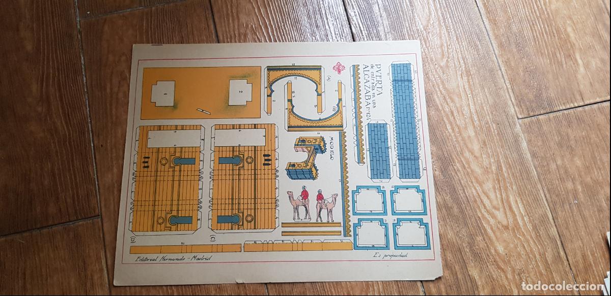 Coleccionismo recortables: RECORTABLE PUERTA DE ENTRADA A UNA ALCAZABA EDICIONES HERNANDO - Foto 1