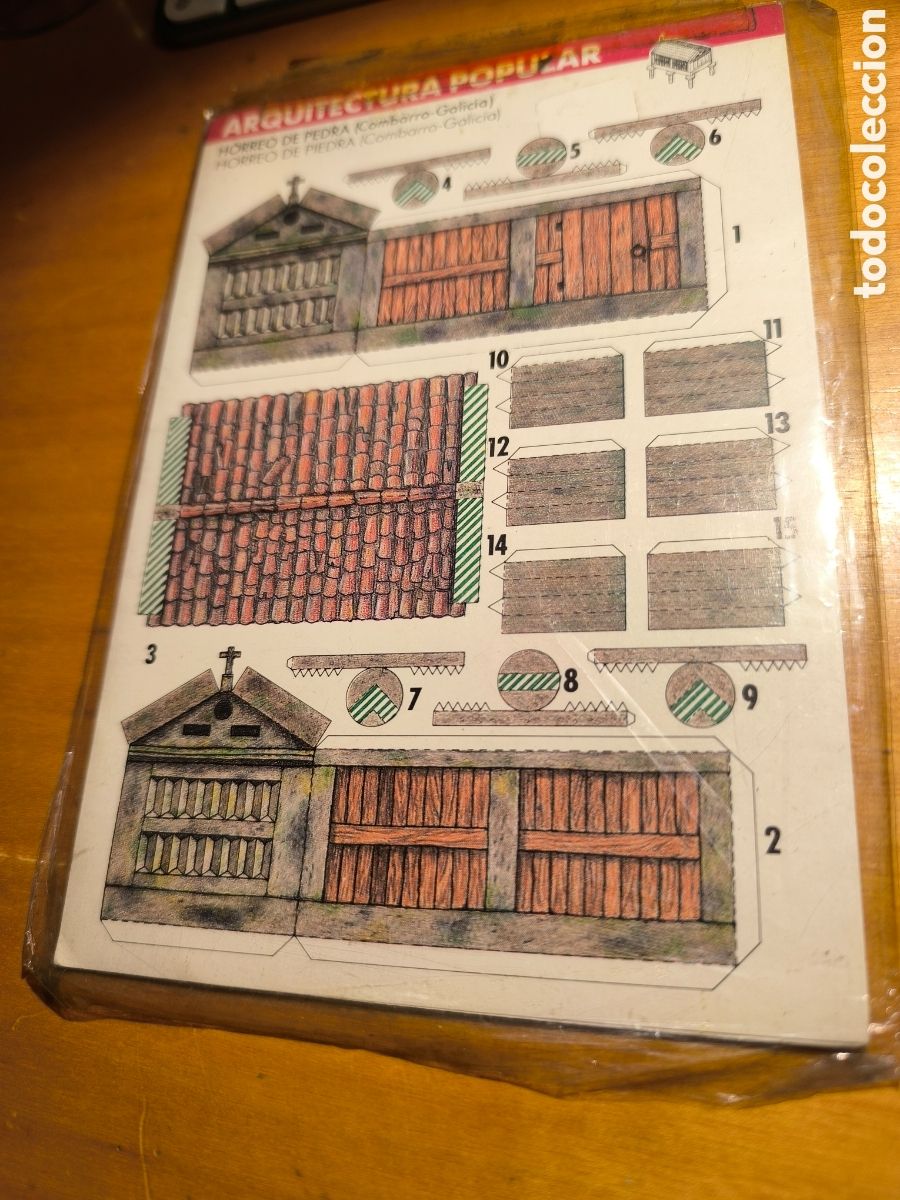 Coleccionismo recortables: Recortable Horreo Gallego de Combarro - Foto 1