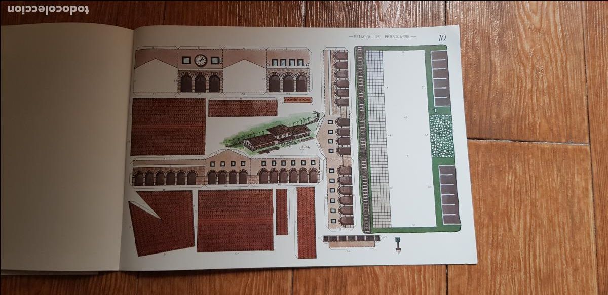 Coleccionismo recortables: RECORTABLES CONSTRUCCION ESTACION DE FERROCARRIL - Foto 1