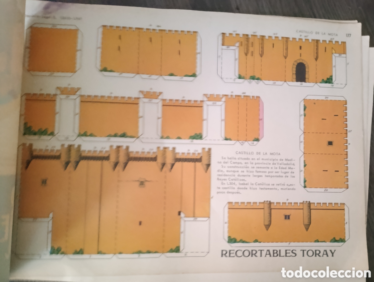 Coleccionismo recortables: Recortables Toray Castillo de la Mota - Foto 4