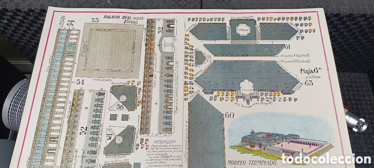 Coleccionismo recortables: RECORTABLE PALACIO REAL MADRID - Foto 9