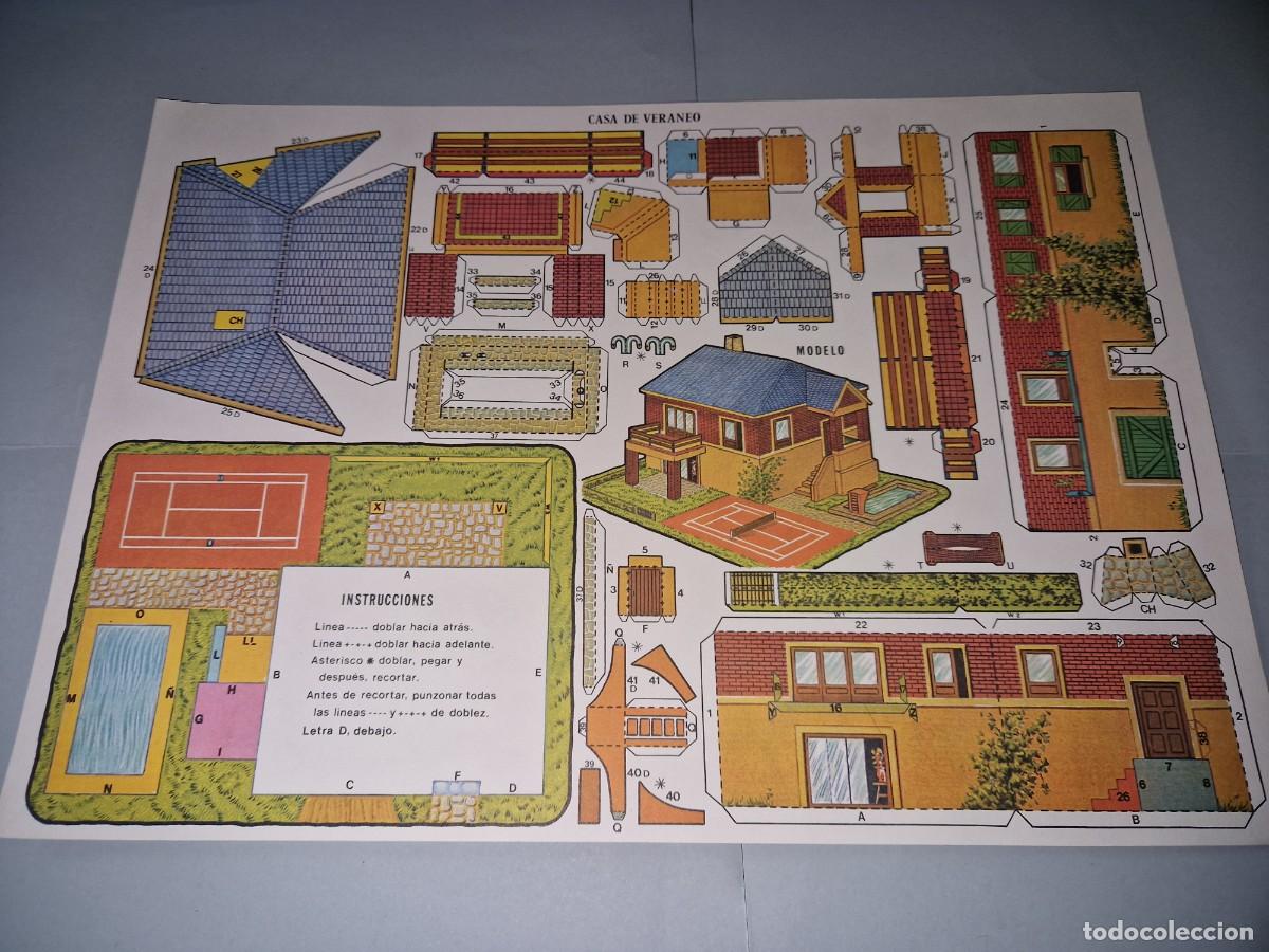 Coleccionismo recortables: CONSTRUCCIONES RECORTABLES , CASA VERANO. - Foto 1